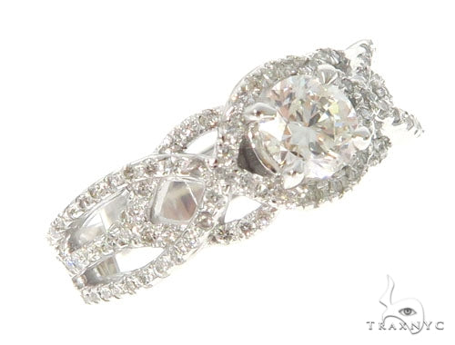 Infinity Diamond Engagement Ring 45288 - Image 1