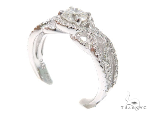 Infinity Diamond Engagement Ring 45288 - Image 4
