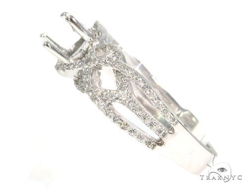 Infinity Diamond Engagement Semi Mount Ring 45281 - Image 3