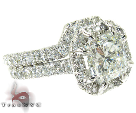 Infinity Diamond Wedding Ring Set 26703 - Image 1