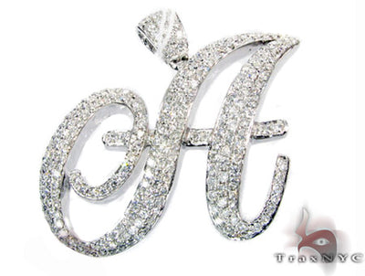 Initial A Pendant 2060 - Image 1