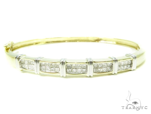 Invisible Diamond Bangle Bracelet 37741 - Image 1