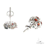 Italy  Hungary  Sapphire Flower Earrings 67140 - Image 3