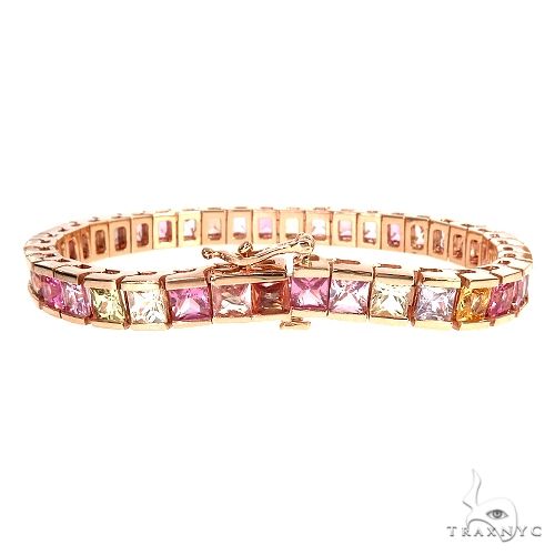 Jesse Cake Sapphire Princess Cut Bracelet 66945 - Image 2