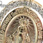 Virgin Mary Halo Diamond Pendant 28460 - Image 3