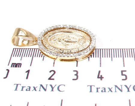 Virgin Mary Halo Diamond Pendant 28460 - Image 6