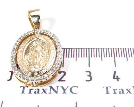 Virgin Mary Halo Diamond Pendant 28460 - Image 7