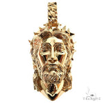 Spikes Crown Jesus Head Pendant large 69100