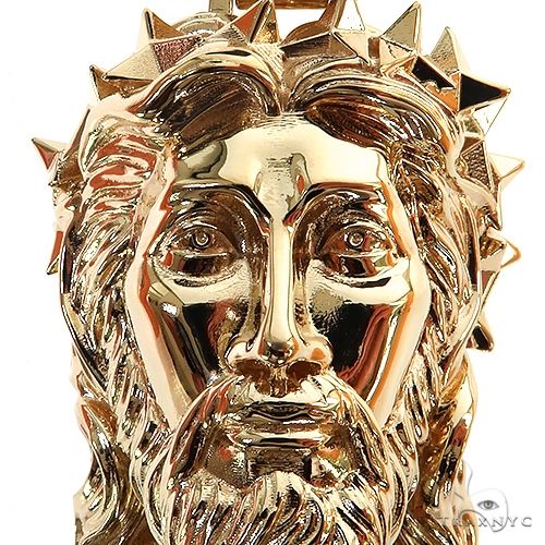 Spikes Crown Jesus Head Pendant large 69100