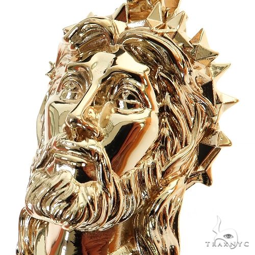 Spikes Crown Jesus Head Pendant large 69100