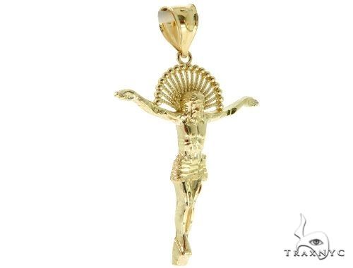 Jesus Pendant and 22 Inches Hollow Curb Chain Set 61716 - Image 3