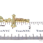 10K Yellow Gold Diamond Cross Crucifix 45414 - Image 5