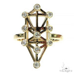 Jewish Tree Of Life Diamond Ring 66408 - Image 2