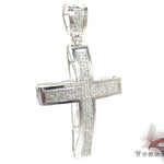 10k Gold Cross Junior Silver Chain Set 45321 - Image 3