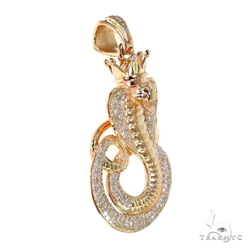 King Cobra Diamond Pendant 67779 - Image 2