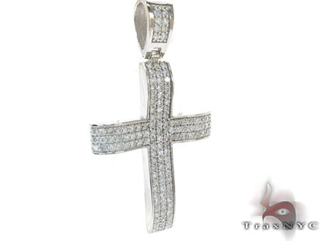 LA Diamond Cross Crucifix 5511 - Image 2