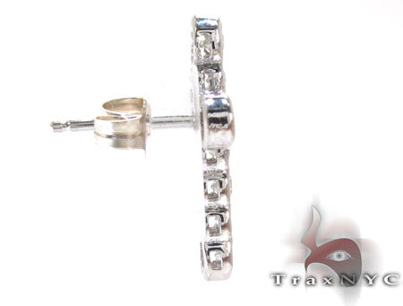 Diamond Cross Crucifix Earrings 22123 - Image 4