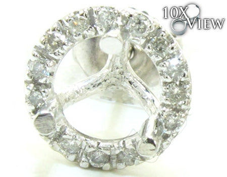 Ladies Diamond Semi Mount Earring 21513 - Image 3