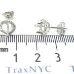 Ladies Diamond Semi Mount Earring 21513 - Image 6