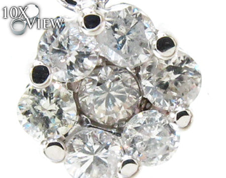 Ladies Flower Diamond Pendant 21227 - Image 3