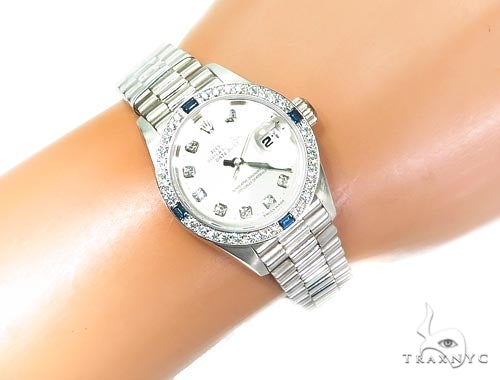 Ladies President Diamond Rolex Watch 42023 - Image 11