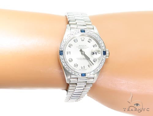 Ladies President Diamond Rolex Watch 42023 - Image 12