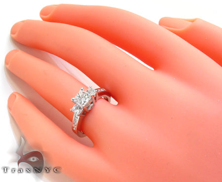 Ladies Princess Cut Diamond Ring 21182 - Image 7