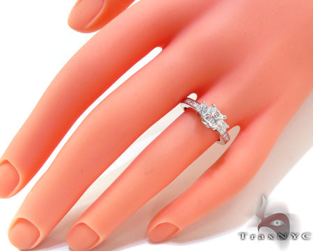 Ladies Princess Cut Diamond Ring 21182 - Image 8