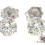 Ladies Prong Diamond Stud Earrings 22081 - Image 1