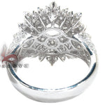 18K White Gold Prong Pave Diamond Semi Mount Ring 22327 - Image 6