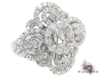 Ladies Prong Pave Diamond Semi Mount Ring 22329 - Image 1