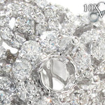 Ladies Prong Pave Diamond Semi Mount Ring 22329 - Image 3