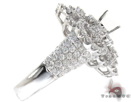 Ladies Prong Pave Diamond Semi Mount Ring 22329 - Image 4