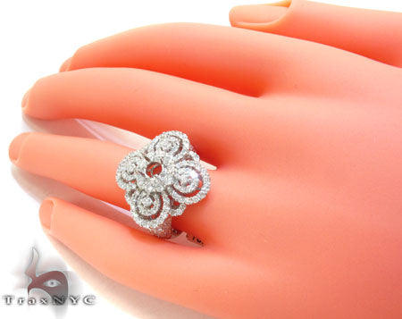 Ladies Prong Pave Diamond Semi Mount Ring 22329 - Image 7