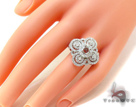 Ladies Prong Pave Diamond Semi Mount Ring 22329 - Image 8