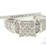 Square Head Diamond Engagement Ring Set 5463 - Image 1