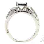 Square Head Diamond Engagement Ring Set 5463 - Image 8