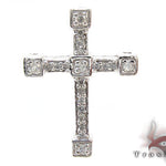 Ladies Prong Diamond Cross Crucifix 21203 - Image 1