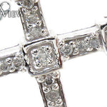 Ladies Prong Diamond Cross Crucifix 21203 - Image 3