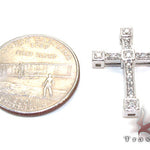 Ladies Prong Diamond Cross Crucifix 21203 - Image 5