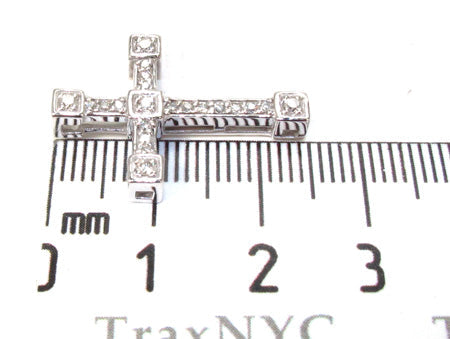Ladies Prong Diamond Cross Crucifix 21203 - Image 6