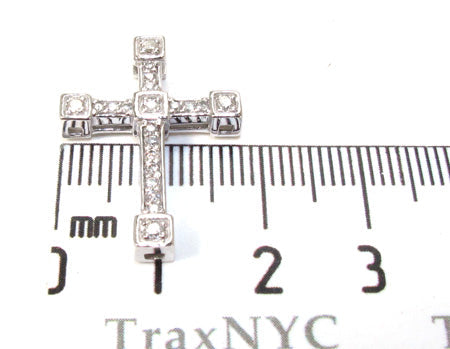 Ladies Prong Diamond Cross Crucifix 21203 - Image 7