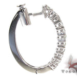 Ladies Prong Diamond Earrings 21207 - Image 4