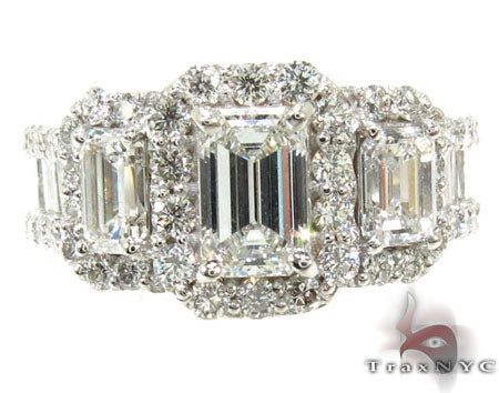 Ladies White Gold Diamond Ring 21040 - Image 2