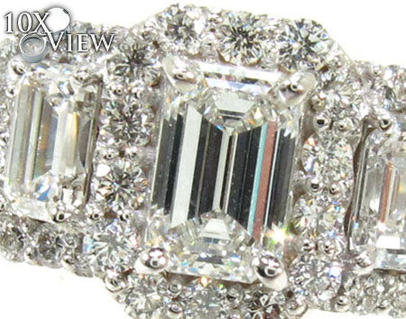 Ladies White Gold Diamond Ring 21040 - Image 3