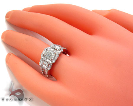 Ladies White Gold Diamond Ring 21040 - Image 7