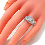 Ladies White Gold Diamond Ring 21040 - Image 8