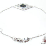 Ladies Evil Eye White Gold Two Color Diamond Bracelet 21296 - Image 3