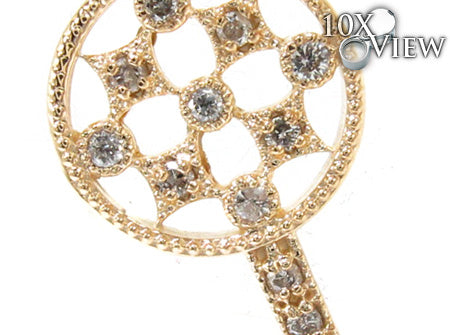 Ladies Diamond Key Pendant 21196 - Image 3