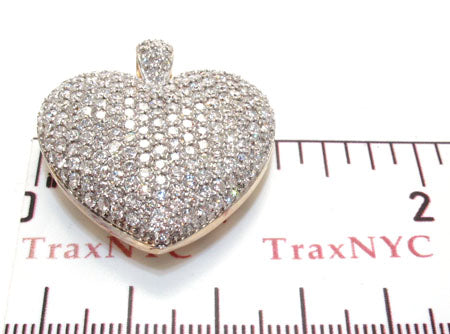 Ladies Yellow Gold Bubble Heart Pendant 20736 - Image 6